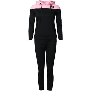 Herfst Dames Pak Vrouwen Effen Kleur Lange Mouw Hooded Sweater en broek Trainingspak Sport Pak Outdoor Streetwear Kleding