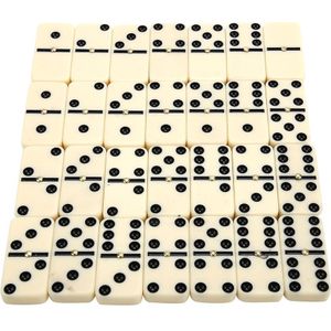 Arrivals 28 Pcs Dubbele Zes Domino Set van 28 Traditionele Reizen Board Game Speelgoed Bamboe Doos voor Kinderen Creatieve Klassieke Speelgoed