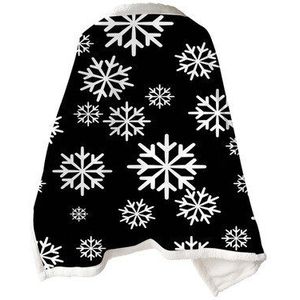 Kerst Gedrukt Vrouwen Poncho Dubbele Deken Mantel Luie Deken Multifunctionele Magic Gooi Deken Air Condirioning Dikke Sjaal