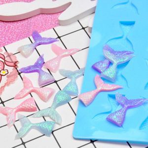 Siliconen Hars Mold Voor Sieraden Maken Mermaid Blue 25 cm (9 7/8 ") x 20 cm (7 7/8 "), 1 stuk