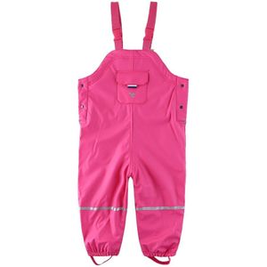 Export Europa Meisje Waterdichte Overalls Dikke Warme Herfst Lente Fleece Voering Broek Pu Outdoor Baby Winddicht