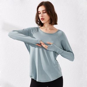 Vrouwen Losse Gym Shirts Lange Mouw Yoga Tops Droog Fit Workout Kleding Fitness Running T-shirts Vrouwen Sportkleding Slanke Sport Tops