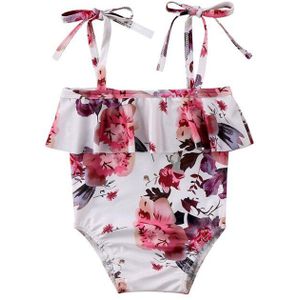 Leuke Baby Meisjes Bloemen Badpak Badmode Mouwloze Tankini Bikini Kinderen Kids Baby Meisjes Kleding