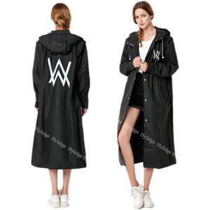 Klassieke Zwarte Hooded Vrouwen Regenjas Waterdichte Poncho Outdoor Fiets Regenkleding Vrouwen Regen Jas Ondoordringbare Jas Met Kap