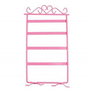 SZanbana 48 Gat Oorbel Rack Sieraden Organizer Oorstekers Stand Ijzeren Muur Frame Ketting Opslag Houder