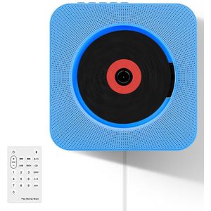Cool Wandmontage Cd Speler Draagbare Bluetooth Muziek Speler Met Afstandsbediening Kabel-Trekken Schakelaar Wandmontage