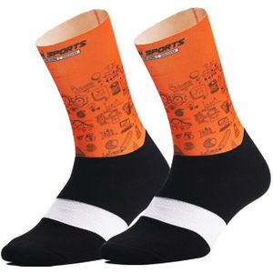 Anti Slip Sokken Running Outdoor Voetbal Wandelen Atletische Sokken Mannen Vrouwen Sport Sokken Print Basketbal Fietsen Zweetabsorberende K
