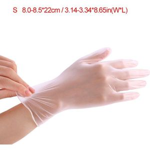 100 Stuks Wegwerp Latex Handschoenen Wit Antislip Zuur En Alkali Laboratorium Rubber Latex Handschoenen Huishoudelijke Schoonmaakmiddelen