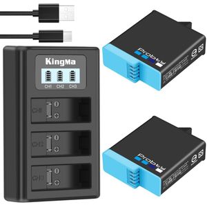 Originele Probty Voor Gopro Hero 8 Hero 7 Hero 6 Zwart Batterij Volledig Gedecodeerd 1680 Mah Gopro Hero8 Hero7 Hero6 batterij