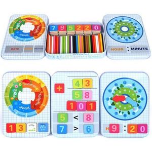 Houten Stok Magnetische Kaart Wiskunde Leren Count Game Puzzel Onderwijs Kinderen Speelgoed