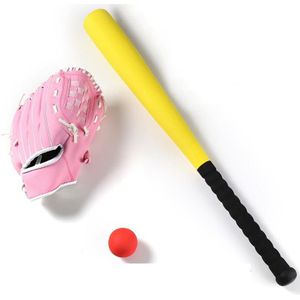 Kids Super Veiligheid Schuim Honkbalknuppel & Baseball Handschoenen Outdoor Oefening Training Baseball Set Met Zak