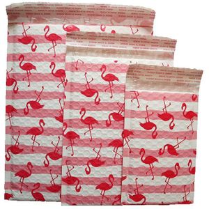 10 Stks/partij Flamingo Bubble Mailer Waterdichte Plastic Enveloppen Met Bubble Gewatteerde Postal Mailing Tassen 12x1 8 Cm/17x23cm