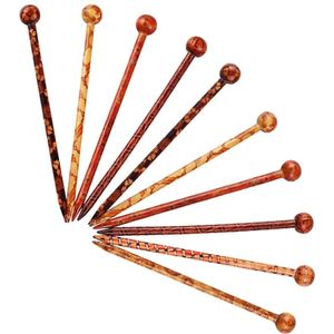 10Pc Chinese Traditionele Houten Haarspeld Klassieke Dame Haar Sticks Sjaal Pin