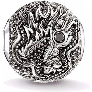 Sieraden 925 Sterling Silver Black Dragon Hoofd Kraal, meest Karma Kralen voor Sieraden Maken Fit Armbanden voor Vrouwen Mannen