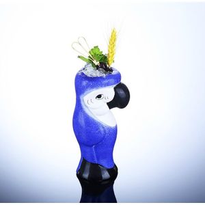 Vintage Stijl Hawaii 3D Blue Parrot Drinken Cocktail Wijnglas Bar Sandbeach Keramische Tikimug Bier Tiki Cup Bicchieri Vetro