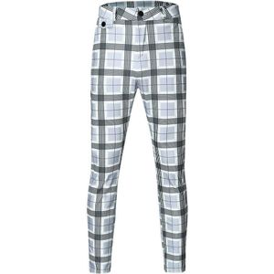 Side Plaid Elastische Taille Broek шpants broek Elastische Taille Broek Voor Mannen Slanke pocket Chino Broek Straight Leg Potlood broek