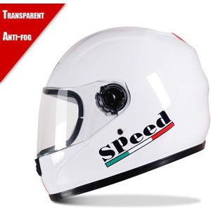 Motorfiets Integraalhelm Abs Verwijderbare Scraf Slijtvaste Anti-Fog Snelheid Beschermende Cap Unisex Winter Helm