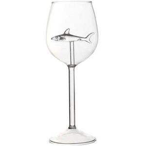 Ingebouwde Haai Wijnglas Beker Whisky Glas Diner Versieren Handgemaakte Crystal Voor Party Fluiten Glas