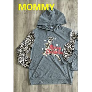 Girlymax Fall/Winter Vrolijk Kerstfeest Baby Meisjes Mama Volwassen Raglans Boutique Katoen Luipaard Top Kinderkleding Hoodie Herten