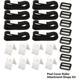 Zwembad Cover Roller Attachment Solar Deken Bandjes Kit Universele Zwembad Strapping Kit Voor Zwembad Solar Cover Reel Accessoire