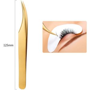 1 Stuks Anti-Statische Pincet Voor Wimper Extension Gebogen Rechte Steentjes Picker Clip Hoge Precisie Makeup Nail Tool