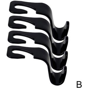 1/4Pcs Auto Rugleuning Haak Universele Hoofdsteun Hanger Auto Accessoires Interieur Draagbare Houder Opslag Voor Auto Zak portemonnee Kleren