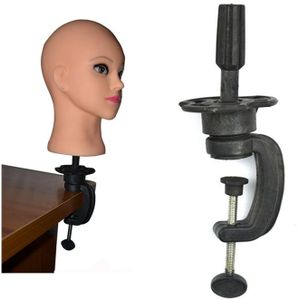 Salon Kosmetiek Gereedschap Mannequin Hoofd Pruik Holder Stand Weergave Tafel Klem Voor Kappers Opleiding Hoofd