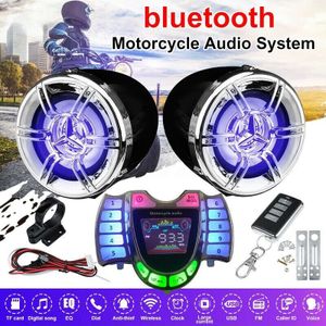 Novel-Motorfiets Stereo Speakers Draadloze Bluetooth MP3 Speler Waterdichte Fm O Voor Motor Scooter Bike Atv Utv