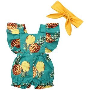 Emmababy Pasgeboren Baby Meisje Bloemen Romper Bodysuit Zomer Jumpsuit Sunsuit Outfits Set