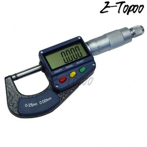 0-25Mm 0.001Mm Elektronische Digitale Micrometer Micron Buiten Micrometer Diktemeter Digitale Meetinstrument