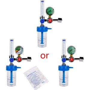 Zuurstof Reduceerventiel Regulator G5/8 Flow Meter Absorber Boei Type Inhalator Druk Gaug Voor Inhalator