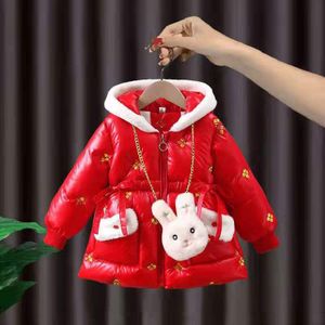 Mooie Baby Meisje Winter Bovenkleding Peuter Warme Jas Solid Met Hooded Kinderen Winterjas 1-3Y Kids Jassen Voor meisjes