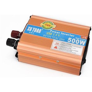 500W Power Inverter Converter Dc 12V Naar 220V Ac Auto Omvormer Met Auto Adapter ondersteuning