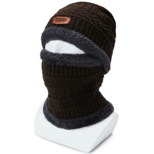 2 In 1 Winter Warm Muts Sjaal Set Oor Hoofd Hals Cover Sneeuw Ski Beanie Cap Unisex & T8