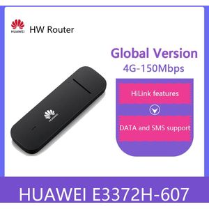 Unlocked Huawei E3372 E3372h-607 Lte 4G Usb Modem 150Mbps Lte Usb Dongle Met Externe Antenne Poort E3372h-607