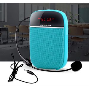 T3 Draagbare 10W Voice Versterker Met Geluid-Amplifying Muziek Bedrade Microfoon Headset Speaker Voor Klasse Vergaderingen Leraren