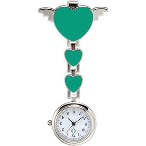 Verpleegkundige Pocket Horloges Ronde Wijzerplaat Quartz Angel Band Broche Arts Opknoping Horloges Sub
