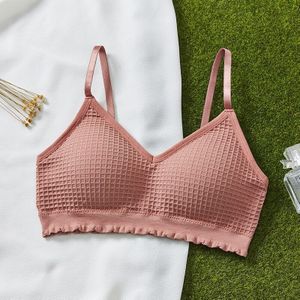 Veqking Elastische Sport Beha, Push Up Anti-Licht Geen Velgen Bralette, comfortabele Sexy Cross Terug Tube Tops Met Borst Pad Ondergoed