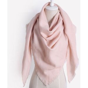 8 Kleuren Vrouwen Warm Sjaals Luxe Imitatie Cashmere Winter Sjaal Voor Vrouwen Wol Effen Driehoek Bandage Sjaals