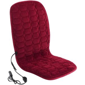 Single/Double 12V Heated Plush Cushion Car Seat Cover Heating Warmer Pad Winter Universal Auto Electric Heater Cushion Padded
