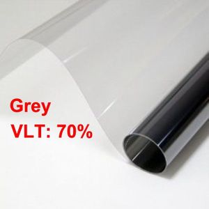 50x300 cm Grey Autoruit Tint Film Glas VLT 70%/Roll 2 mil dikte Grijze Auto Auto huis Commerciële Zonne Bescherming Zomer