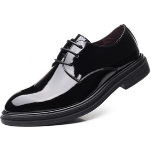 Heren Schoenen Casual Zapatos De Hombre Maat 37-45 Man Zakelijke Lederen Schoenen Heren Schoenen Zwarte Oxford Flats schoenen % 6601