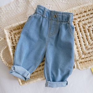 Milancel 2022 Voorjaar Kinderen Broek Bud Taille Meisjes Broek Mode Jongens Denim Broek Meisje Jeans