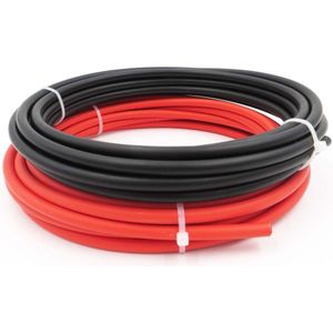 20 m/partij (Zwart kabel 10 m + Rode Kabel 10 m) 4mm2 Solar Connector Kabel 12AWG Zwart of Rood TUV Goedkeuring Power Kabel MC 4