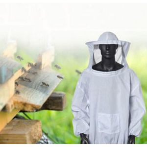 1pc Anti Bee Suits 2XL Huishoudelijke Werken Bee Keeper Wit Kappen Jas Bijenteelt Kostuums Beveiligingen