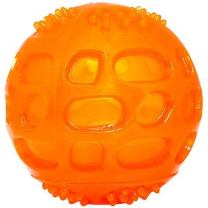 Hond Speelgoed Bal Huisdier Squeak Ball Waterdichte Geluid Speelgoed Rubber Tanden Schoon Ballen Voor Kleine Medium Grote Honden Oranje blauw Groen