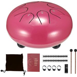 Tong Drum 6 Inch 8 Tune Staal Hand Pan Drum Tank Drums Met Drumsticks Draagtas Slaginstrumenten Handpan