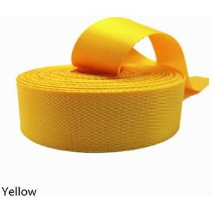 25-50Mm Goud Geel Nylon Lint Singels Tape Diy Handleiding Kinderzitje Rugzak Pet Strap riem Ambachten Materiaal