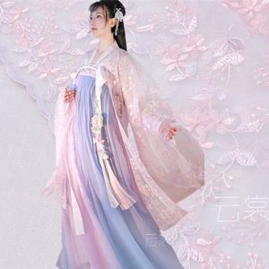 3 Stuks Set Vrouwen Chinese Traditionele Folk Kleding Klassieke Dans Kostuums Ming-dynastie Hanfu Jurk Dansvoorstelling Outfit