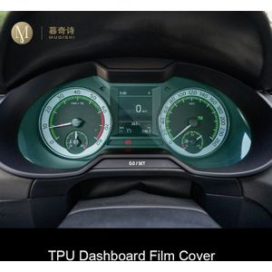 Voor Skoda Superb Auto Dashboard Film Cover Tpu Screen Protector Shift Panel Beschermende Cover Interieur Accessoires